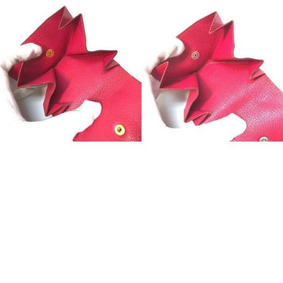 AUTHENTIC HERMES Le-Karan Yuit LE48 Coin Compartment Purse Chevre Pink - Picture 7 of 8